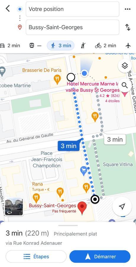 Jolie Chambre 3Minutes De La Gare Rer A Bussy-Saint-Georges Buitenkant foto
